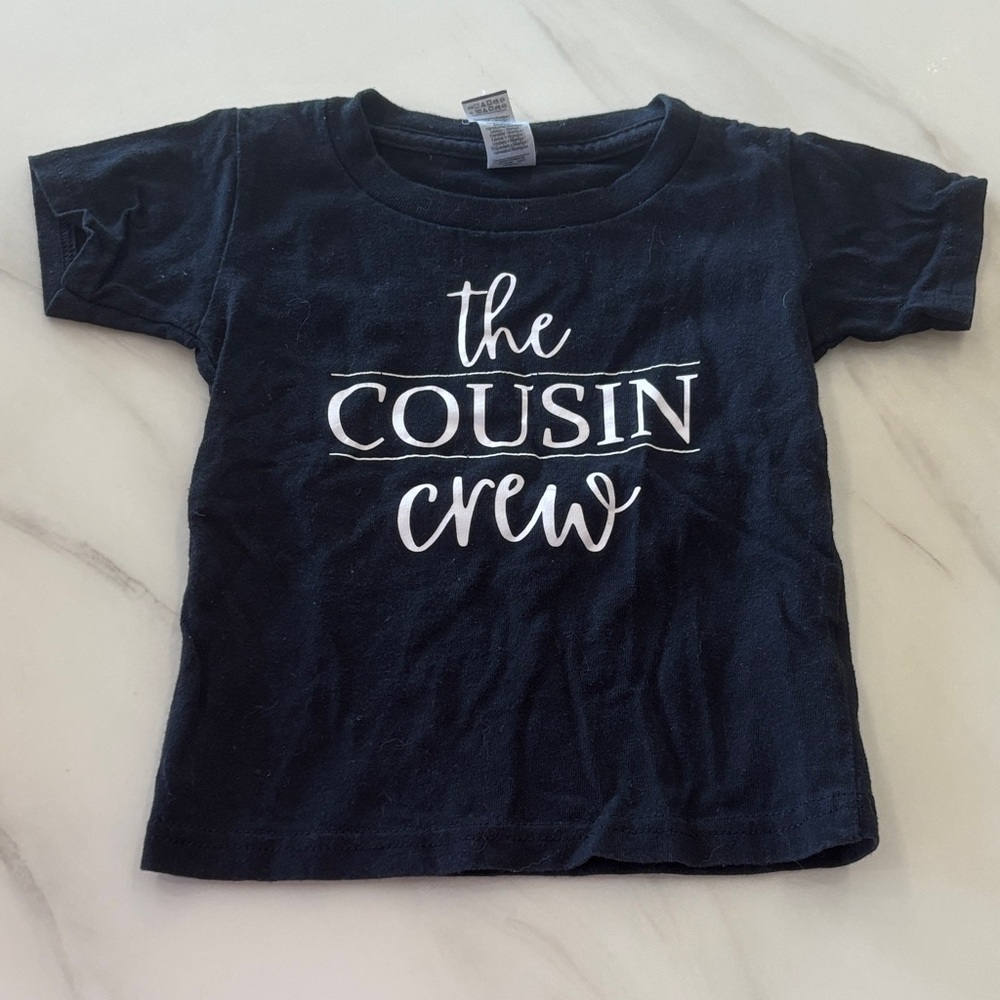 Kids Black T-Shirt - The Cousin Crew